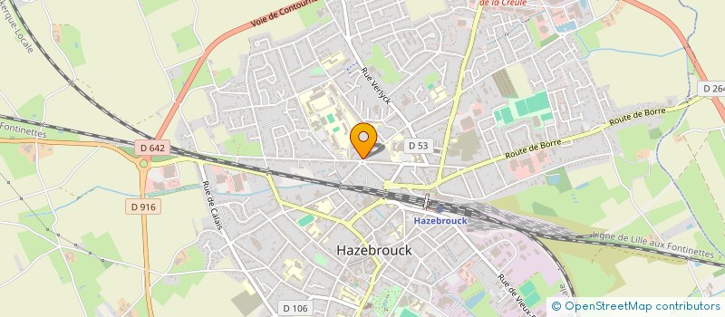 localisation de l'entreprise BRASSERIE 59  HAZEBROUCK