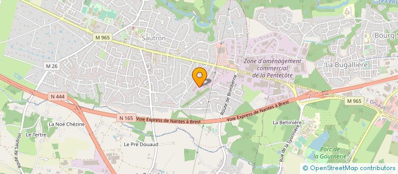 localisation de l'entreprise BRASSERIE AEROFAB à SAUTRON