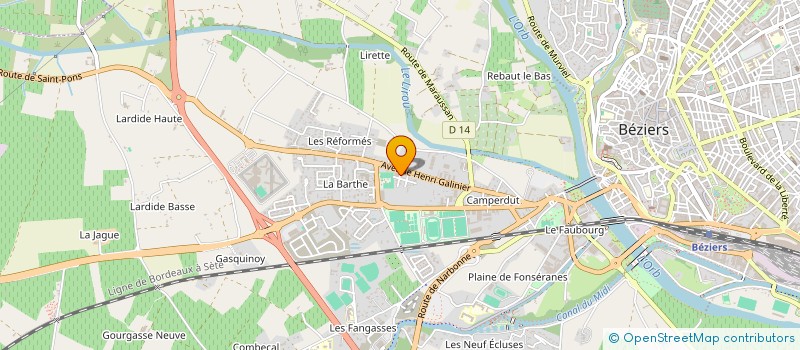 localisation de l'entreprise BRASSERIE ALARYK à BEZIERS