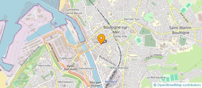 localisation de l'entreprise BRASSERIE ALFRED à BOULOGNE-SUR-MER