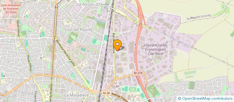 localisation de l'entreprise BRASSERIE APOLLO  DIJON