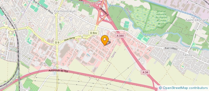 localisation de l'entreprise BRASSERIE ARTISANALE  DE REIMS  CORMONTREUIL