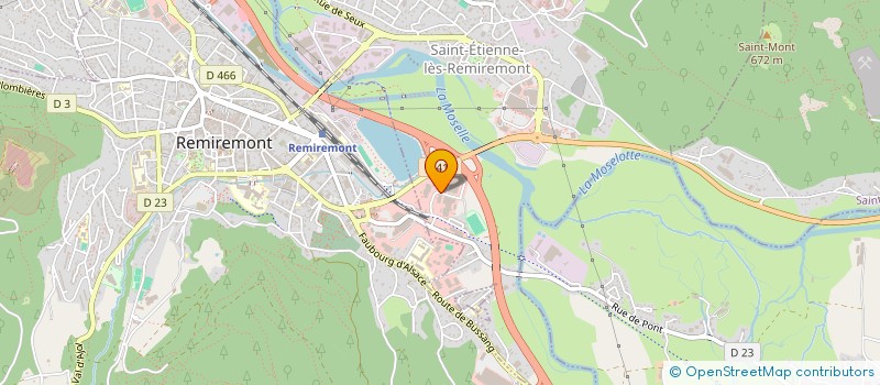 localisation de l'entreprise BRASSERIE ARTISANALE DES VOSGES à SAINT-ETIENNE-LES-REMIREMONT