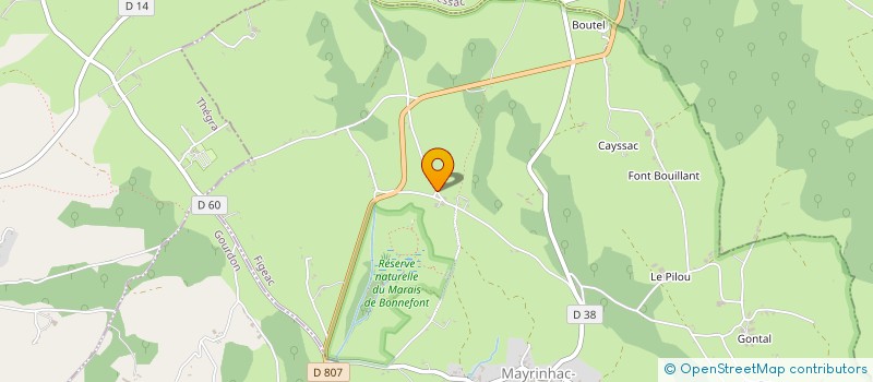 localisation de l'entreprise BRASSERIE ARTISANALE LA BOHEME  MAYRINHAC-LENTOUR