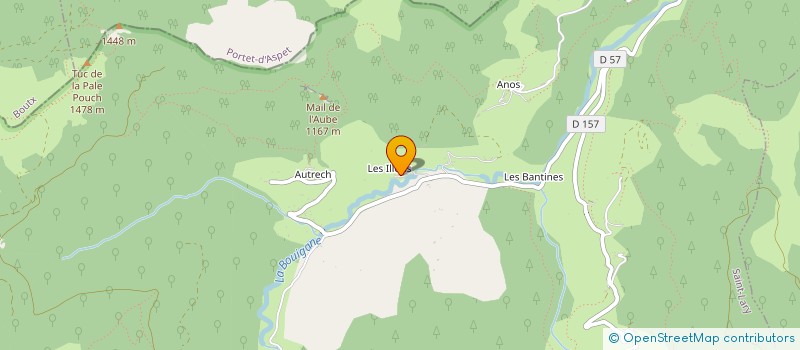 localisation de l'entreprise BRASSERIE ASSOCIATIVE DE LA BELLONGUE à SAINT-LARY