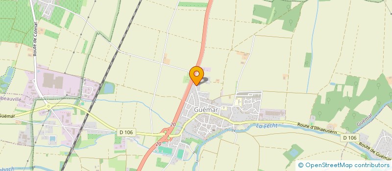 localisation de l'entreprise BRASSERIE ASSOCIATIVE STRUBSTOCK  GUEMAR