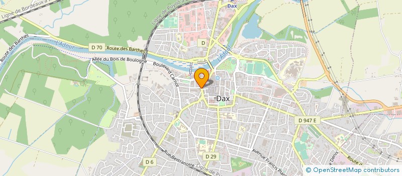 localisation de l'entreprise BRASSERIE ATRIUM à DAX