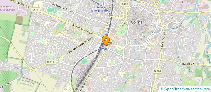 localisation de l'entreprise BRASSERIE AUBERGE RC  COLMAR