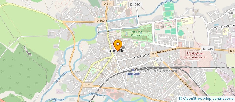 localisation de l'entreprise BRASSERIE BANAUDON  LUNEVILLE