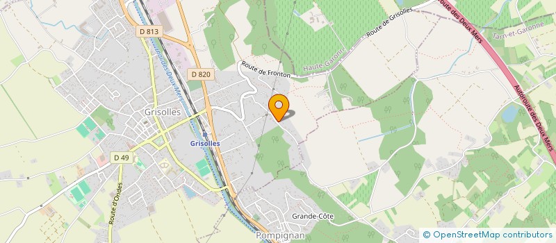 localisation de l'entreprise BRASSERIE BARBAROSSA  GRISOLLES