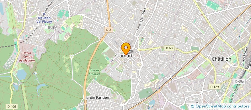 localisation de l'entreprise BRASSERIE BONHEUR à CLAMART