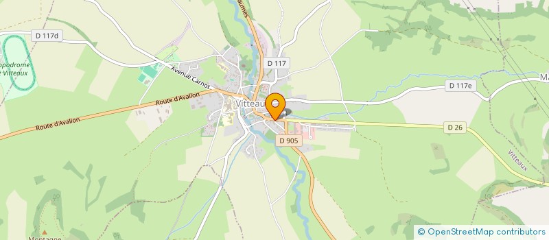 localisation de l'entreprise BRASSERIE BURGONDE  VITTEAUX