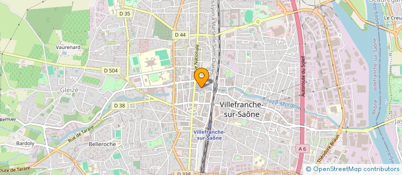 localisation de l'entreprise BRASSERIE CALADOISE à VILLEFRANCHE-SUR-SAONE
