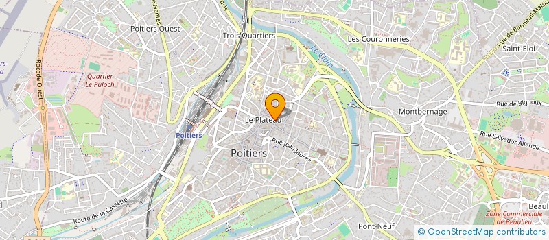 localisation de l'entreprise BRASSERIE CHARLES DE GAULLE  POITIERS