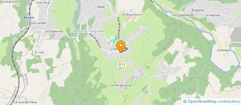 localisation de l'entreprise BRASSERIE CHAT ROUX  BOSMIE-L AIGUILLE