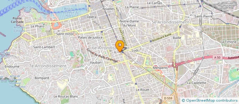 localisation de l'entreprise BRASSERIE CHEZ JACQUES à MARSEILLE