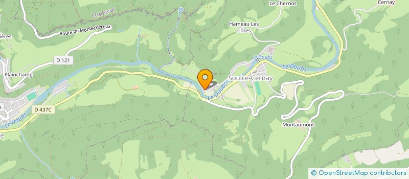 localisation de l'entreprise BRASSERIE CHL  SOULCE-CERNAY