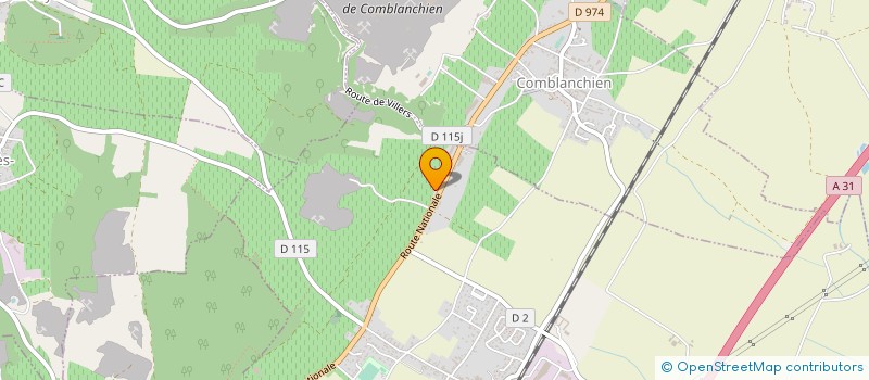 localisation de l'entreprise BRASSERIE CHOP'IN  COMBLANCHIEN