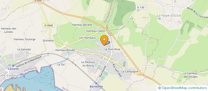 localisation de l'entreprise BRASSERIE COTENTINE  BARNEVILLE-CARTERET