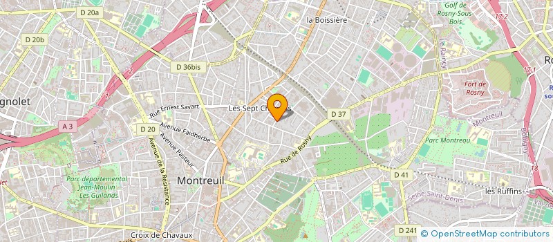 localisation de l'entreprise BRASSERIE CROIX DE CHAVAUX à MONTREUIL