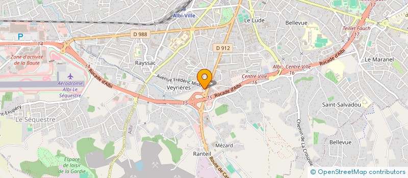 localisation de l'entreprise BRASSERIE DE CULTURES O'BRAZEIRO GRILL à ALBI