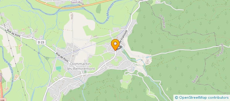 localisation de l'entreprise BRASSERIE DE DOMMARTIN S A à DOMMARTIN-LES-REMIREMONT