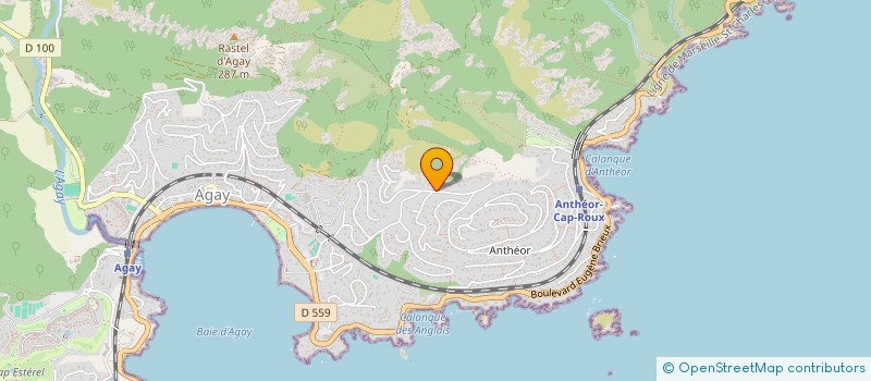 localisation de l'entreprise BRASSERIE DE L AGORA  SAINT RAPHAEL