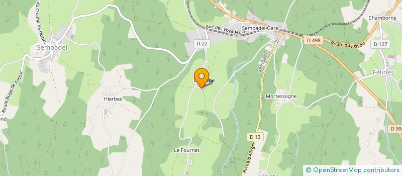 localisation de l'entreprise BRASSERIE DE L'ARZON  SEMBADEL