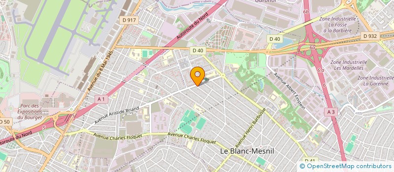 localisation de l'entreprise BRASSERIE DE L'AVENIR  LE BLANC-MESNIL