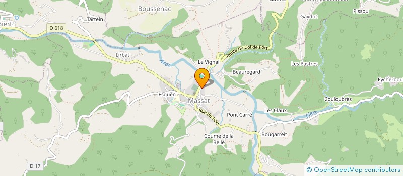 localisation de l'entreprise BRASSERIE DE L'EPHEMERE à MASSAT
