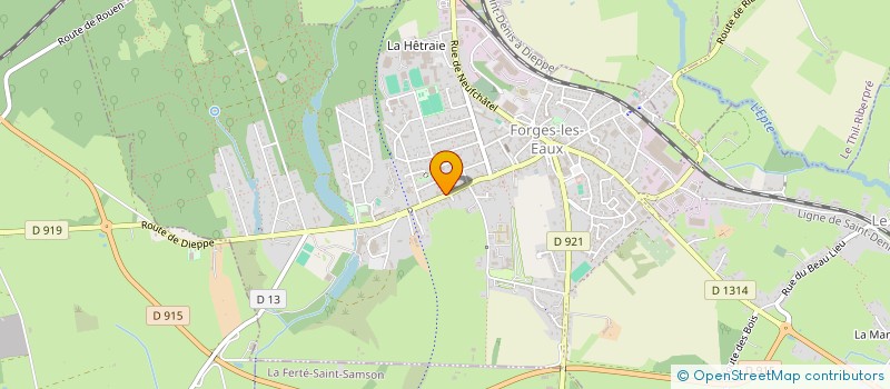 localisation de l'entreprise BRASSERIE DE L'HOTEL DE VILLE  FORGES-LES-EAUX