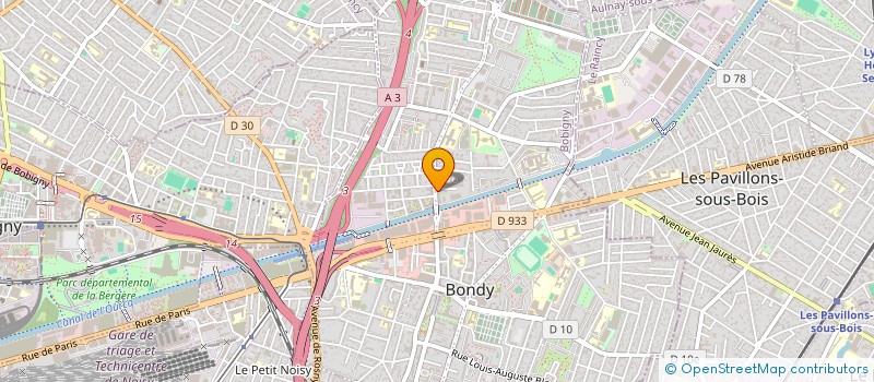 localisation de l'entreprise BRASSERIE DE L'OURCQ  BONDY