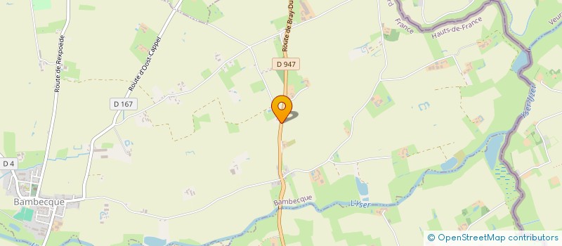 localisation de l'entreprise BRASSERIE DE L'YSER  BAMBECQUE