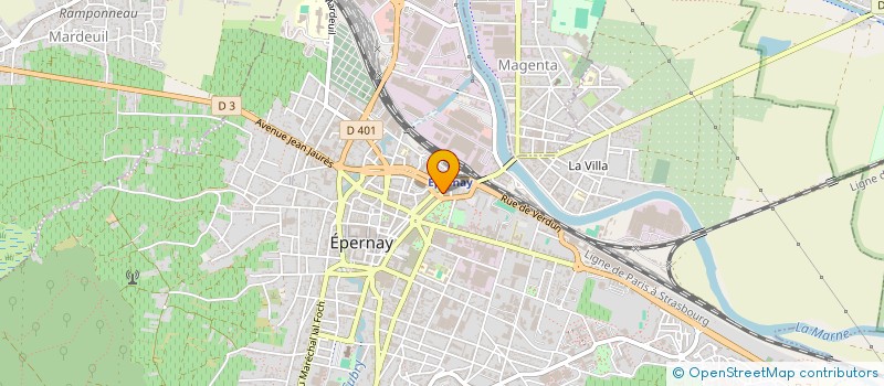 localisation de l'entreprise BRASSERIE DE LA COMEDIE à EPERNAY
