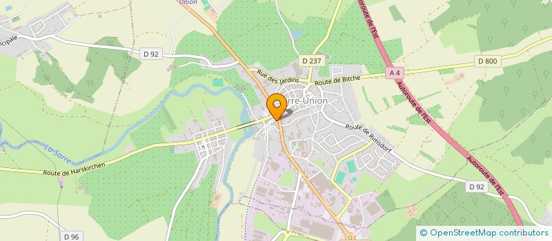 localisation de l'entreprise BRASSERIE DE LA FONTAINE  SARRE-UNION