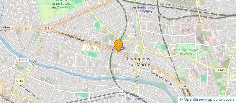 localisation de l'entreprise BRASSERIE DE LA GARE à CHAMPIGNY-SUR-MARNE