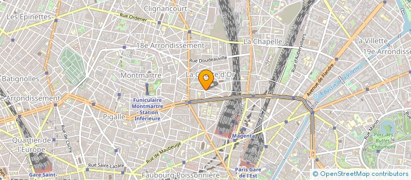 localisation de l'entreprise BRASSERIE DE LA GOUTTE D'OR  PARIS