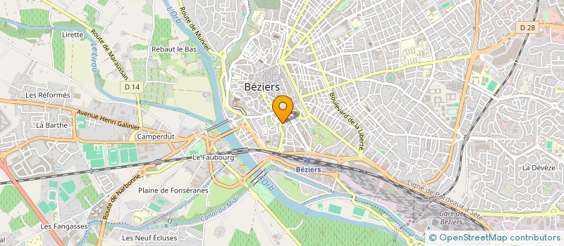 localisation de l'entreprise BRASSERIE DE LA MARNE à BEZIERS