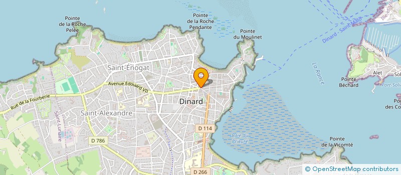 localisation de l'entreprise BRASSERIE DE LA PAIX  DINARD