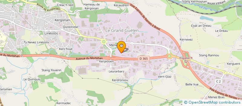 localisation de l'entreprise BRASSERIE DE LA PIEUVRE à QUIMPER