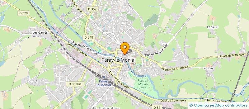 localisation de l'entreprise BRASSERIE DE LA POSTE  PARAY-LE-MONIAL