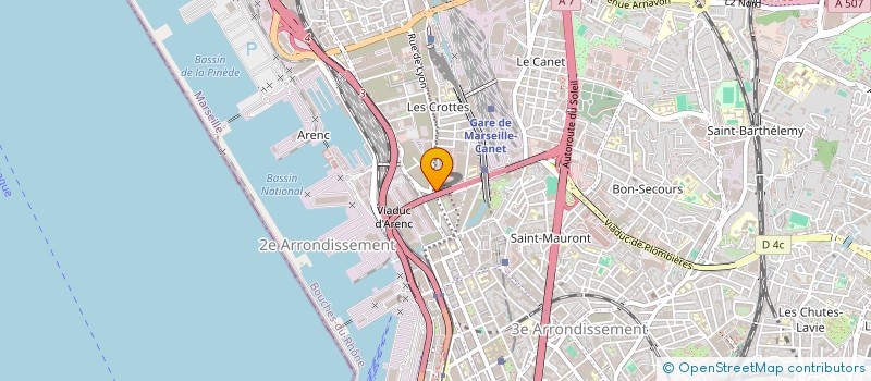 localisation de l'entreprise BRASSERIE DE LA POSTE à MARSEILLE