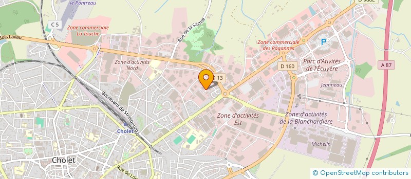 localisation de l'entreprise BRASSERIE DE MINUIT à CHOLET