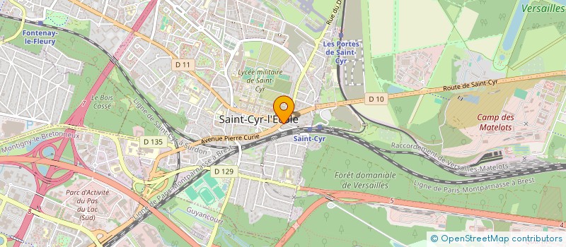 localisation de l'entreprise BRASSERIE DE SAINT CYR  SAINT-CYR-L'ECOLE