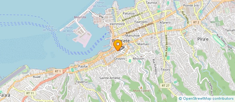 localisation de l'entreprise BRASSERIE DE TAHITI SA à PAPEETE