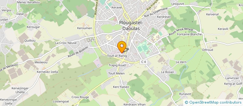 localisation de l'entreprise BRASSERIE DE TREVARN à SAINT-URBAIN