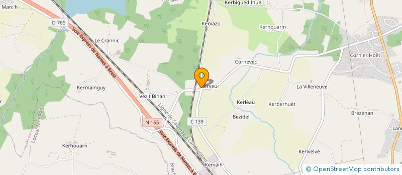 localisation de l'entreprise BRASSERIE DEFERLE  PLOUHINEC