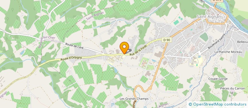 localisation de l'entreprise BRASSERIE DES 3 PROVINCES  SAINT-AIGNAN