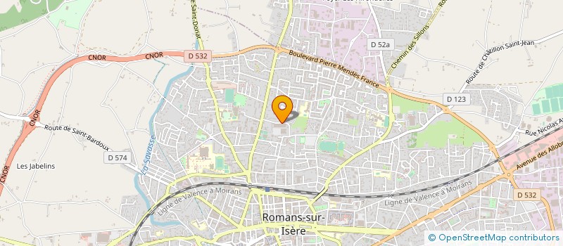 localisation de l'entreprise BRASSERIE DES ABYMES  ROMANS-SUR-ISERE