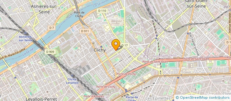localisation de l'entreprise BRASSERIE DES ALLEES  CLICHY